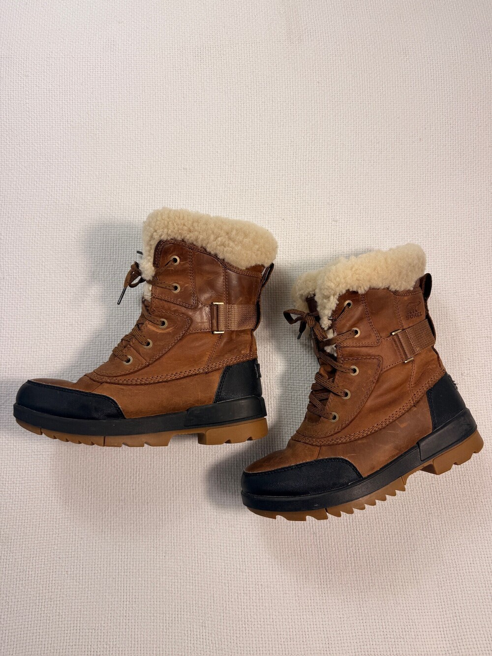 Sorel Tivoli IV Parc Waterproof Winter Boots Women's 7 Tan Black
